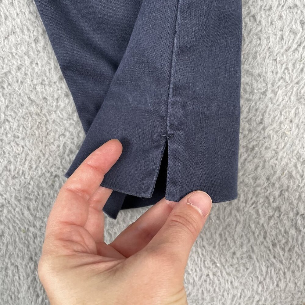 Level 99 Pants Womens 27P Navy Omens Francis Straight Leg Cropped Mid Rise - Picture 6 of 6
